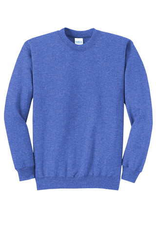 Port & Company Core Fleece Crewneck Sweatshirt (Heather Royal)