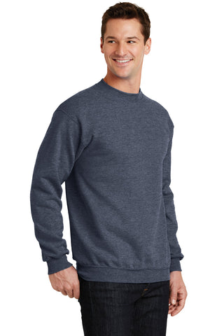 Port & Company Core Fleece Crewneck Sweatshirt (Heather Navy)