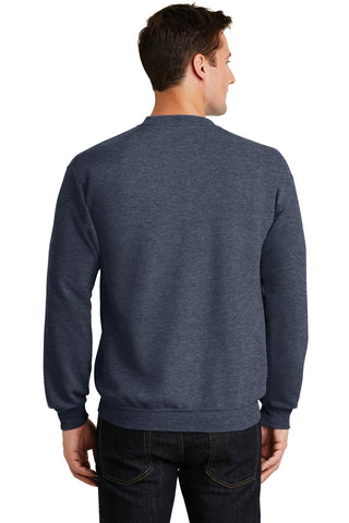 Port & Company Core Fleece Crewneck Sweatshirt (Heather Navy)