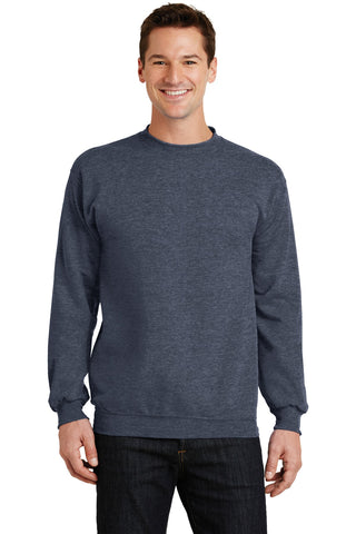 Port & Company Core Fleece Crewneck Sweatshirt (Heather Navy)