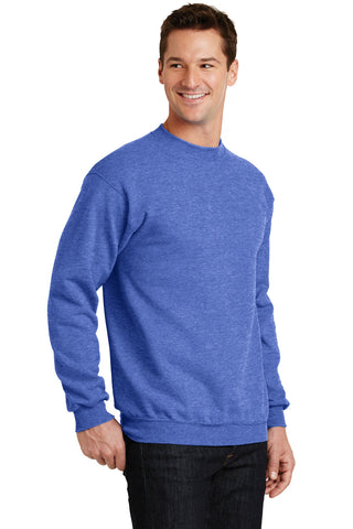Port & Company Core Fleece Crewneck Sweatshirt (Heather Royal)