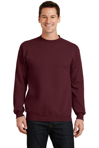Port & Company Core Fleece Crewneck Sweatshirt (Maroon)