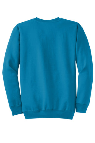 Port & Company Core Fleece Crewneck Sweatshirt (Neon Blue)