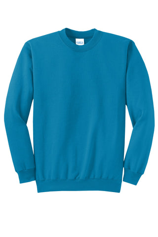 Port & Company Core Fleece Crewneck Sweatshirt (Neon Blue)