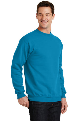 Port & Company Core Fleece Crewneck Sweatshirt (Neon Blue)