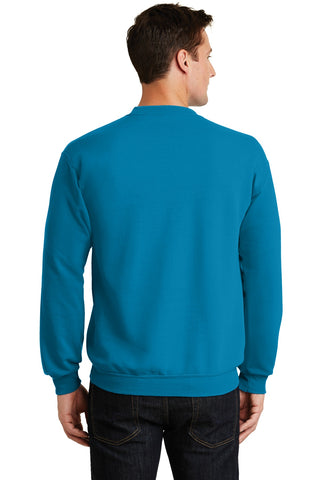 Port & Company Core Fleece Crewneck Sweatshirt (Neon Blue)