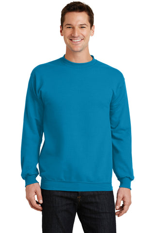 Port & Company Core Fleece Crewneck Sweatshirt (Neon Blue)