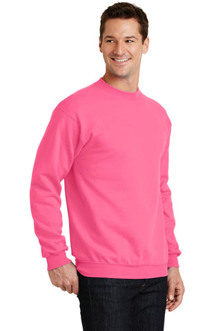 Port & Company Core Fleece Crewneck Sweatshirt (Neon Pink)