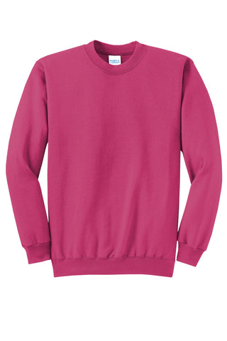 Port & Company Core Fleece Crewneck Sweatshirt (Sangria)