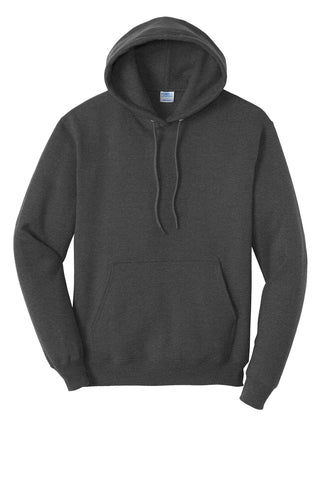 Port & Company Fleece Pullover Hooded Sweatshirt (Dark Heather Grey)