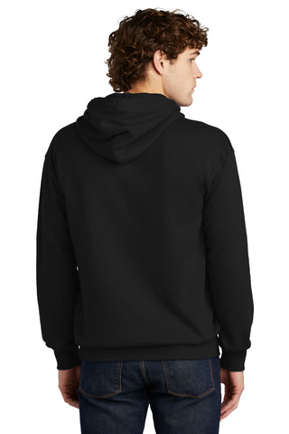 Port & Company Fleece Pullover Hooded Sweatshirt (Jet Black)