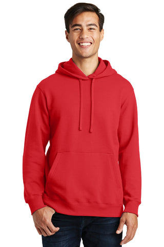 Port & Company Fan Favorite Fleece Pullover Hooded Sweatshirt (Bright Red)