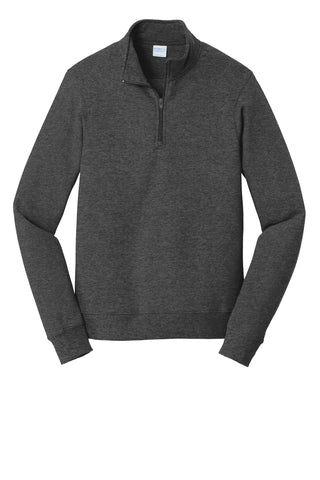 Port & Company Fan Favorite Fleece 1/4-Zip Pullover Sweatshirt (Dark Heather Grey)
