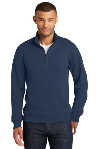 Port & Company Fan Favorite Fleece 1/4-Zip Pullover Sweatshirt (Team Navy)