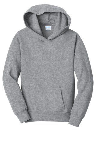 Port & Company Youth Fan Favorite Fleece Pullover Hooded Sweatshirt (Athletic Heather)