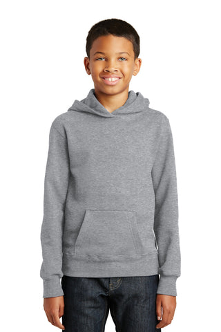 Port & Company Youth Fan Favorite Fleece Pullover Hooded Sweatshirt (Athletic Heather)