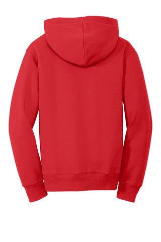 Port & Company Youth Fan Favorite Fleece Pullover Hooded Sweatshirt (Bright Red)