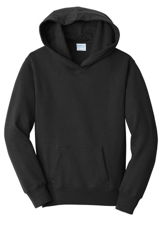 Port & Company Youth Fan Favorite Fleece Pullover Hooded Sweatshirt (Jet Black)
