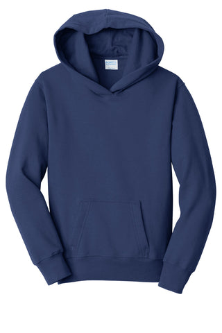 Port & Company Youth Fan Favorite Fleece Pullover Hooded Sweatshirt (Team Navy)