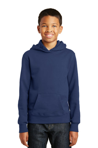 Port & Company Youth Fan Favorite Fleece Pullover Hooded Sweatshirt (Team Navy)