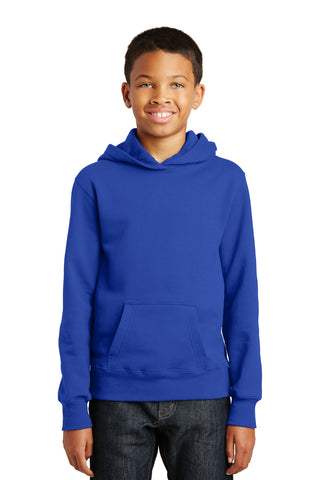 Port & Company Youth Fan Favorite Fleece Pullover Hooded Sweatshirt (True Royal)