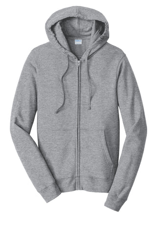 Port & Company Fan Favorite Fleece Full-Zip Hooded Sweatshirt (Athletic Heather)