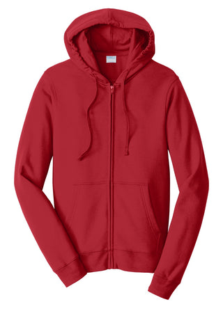 Port & Company Fan Favorite Fleece Full-Zip Hooded Sweatshirt (Team Cardinal)