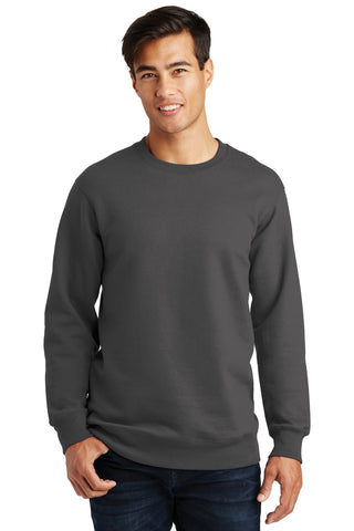 Port & Company Fan Favorite Fleece Crewneck Sweatshirt (Charcoal)