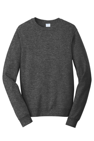 Port & Company Fan Favorite Fleece Crewneck Sweatshirt (Dark Heather Grey)