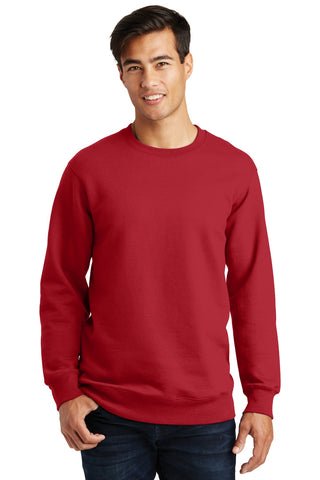 Port & Company Fan Favorite Fleece Crewneck Sweatshirt (Team Cardinal)