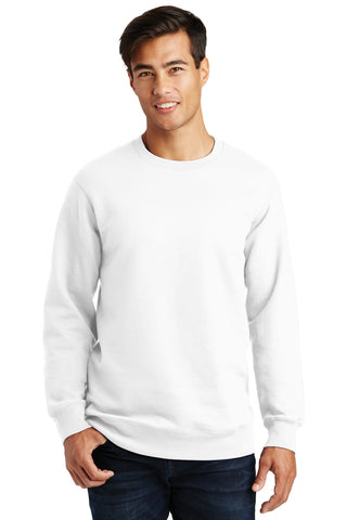 Port & Company Fan Favorite Fleece Crewneck Sweatshirt (White)