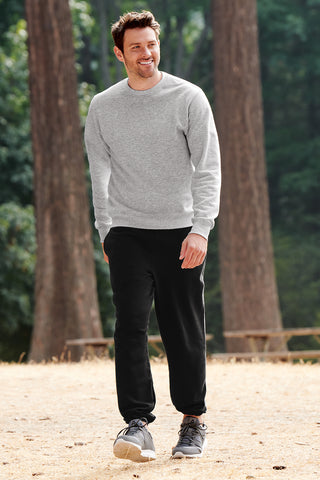 Port & Company Essential Fleece Crewneck Sweatshirt (Jet Black)