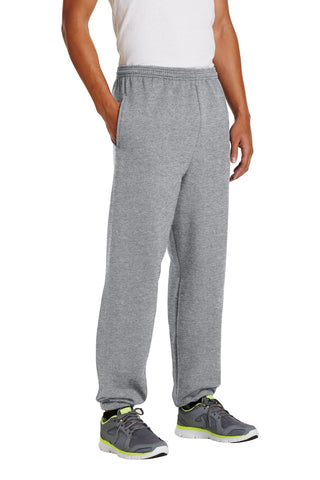 Port & Company Essential Fleece Sweatpant with Pockets (Athletic Heather)