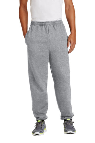 Port & Company Essential Fleece Sweatpant with Pockets (Athletic Heather)