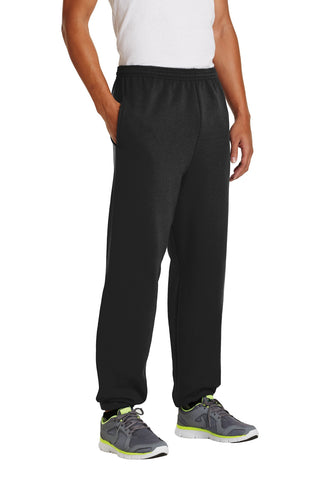 Port & Company Essential Fleece Sweatpant with Pockets (Jet Black)