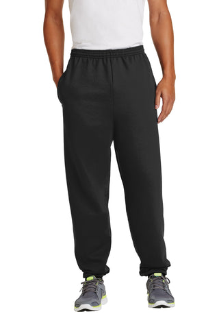 Port & Company Essential Fleece Sweatpant with Pockets (Jet Black)