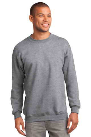 Port & Company Tall Essential Fleece Crewneck Sweatshirt (Athletic Heather)