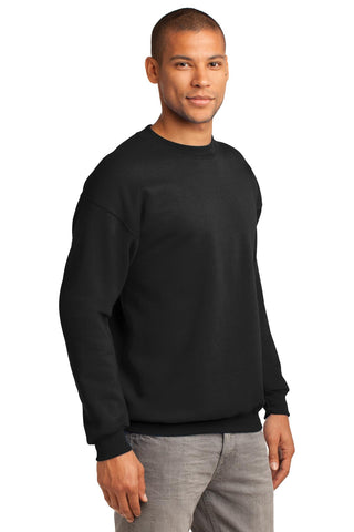 Port & Company Tall Essential Fleece Crewneck Sweatshirt (Jet Black)