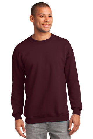 Port & Company Tall Essential Fleece Crewneck Sweatshirt (Maroon)