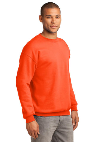 Port & Company Tall Essential Fleece Crewneck Sweatshirt (Safety Orange)