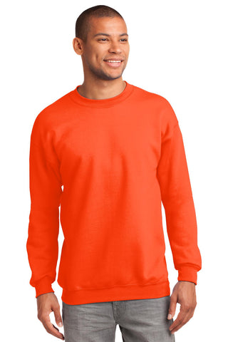 Port & Company Tall Essential Fleece Crewneck Sweatshirt (Safety Orange)