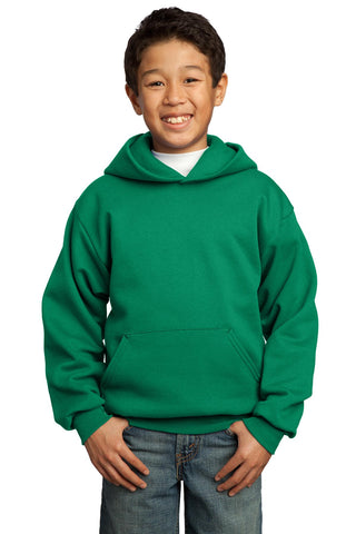Port & Company Youth Core Fleece Pullover Hooded Sweatshirt (Kelly Green)