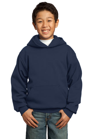 Port & Company Youth Core Fleece Pullover Hooded Sweatshirt (Navy)
