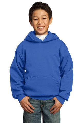 Port & Company Youth Core Fleece Pullover Hooded Sweatshirt (Royal)