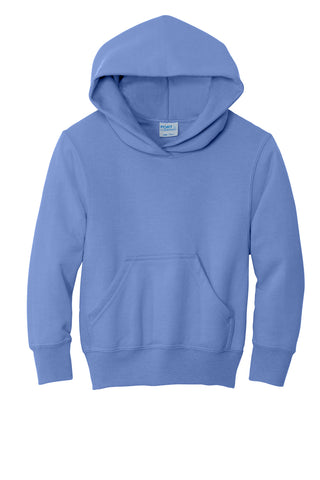 Port & Company Youth Core Fleece Pullover Hooded Sweatshirt (Carolina Blue)