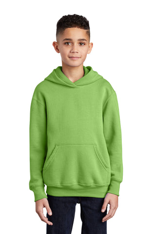 Port & Company Youth Core Fleece Pullover Hooded Sweatshirt (Lime)