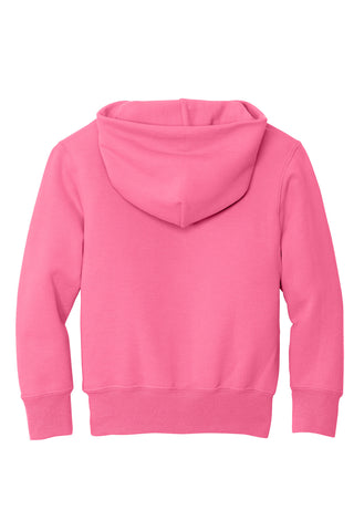 Port & Company Youth Core Fleece Pullover Hooded Sweatshirt (Neon Pink)