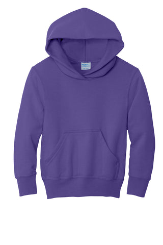 Port & Company Youth Core Fleece Pullover Hooded Sweatshirt (Purple)