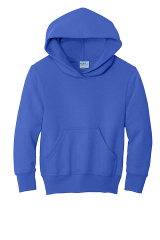 Port & Company Youth Core Fleece Pullover Hooded Sweatshirt (True Royal)