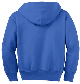 Port & Company Youth Core Fleece Full-Zip Hooded Sweatshirt (Royal)